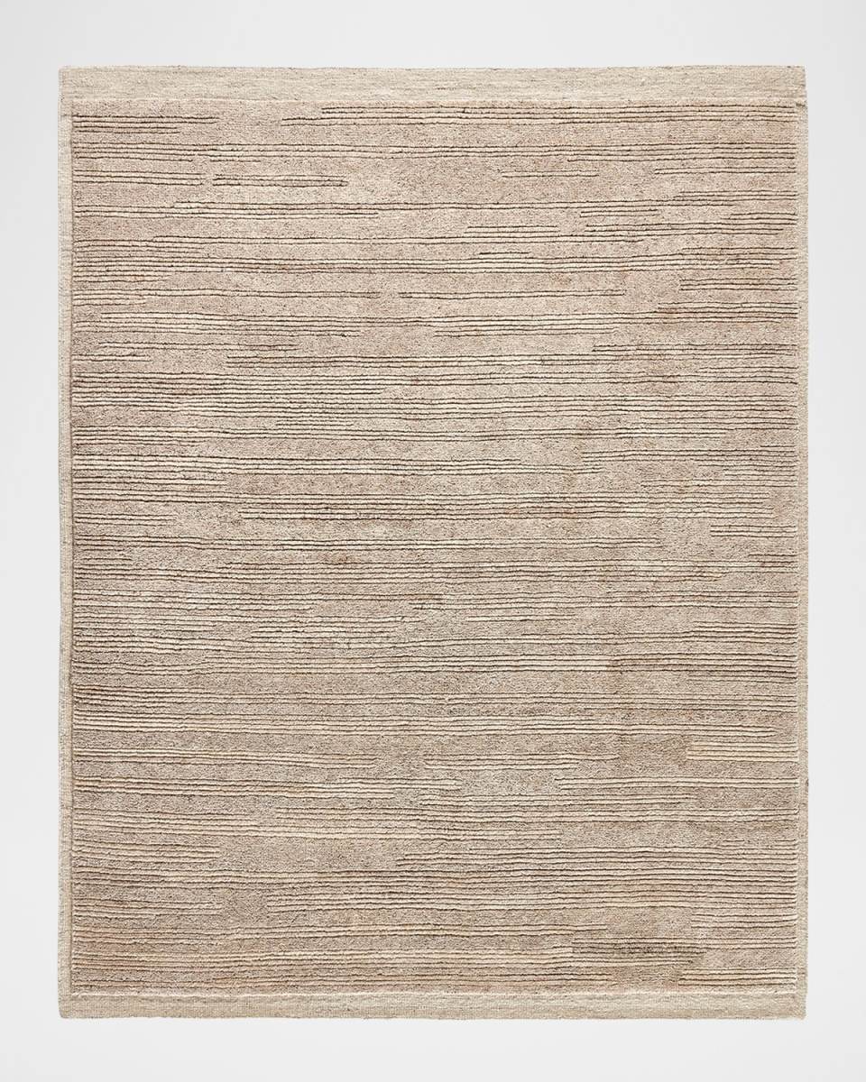 Miro Taupe Hand-Knotted Rug, 9' x 12'